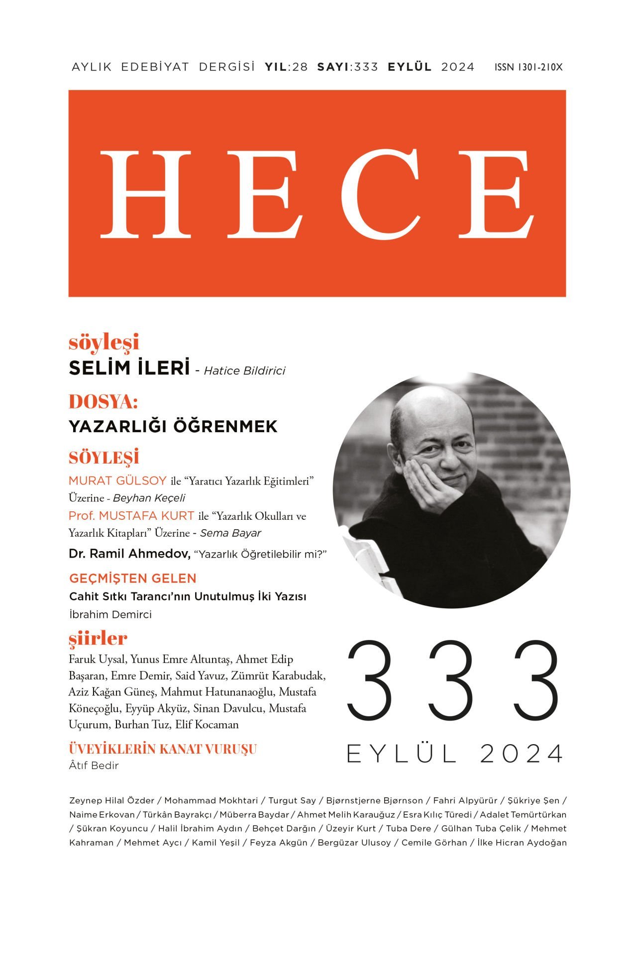 Hece Dergisi 333.Sayı Eylül 2024