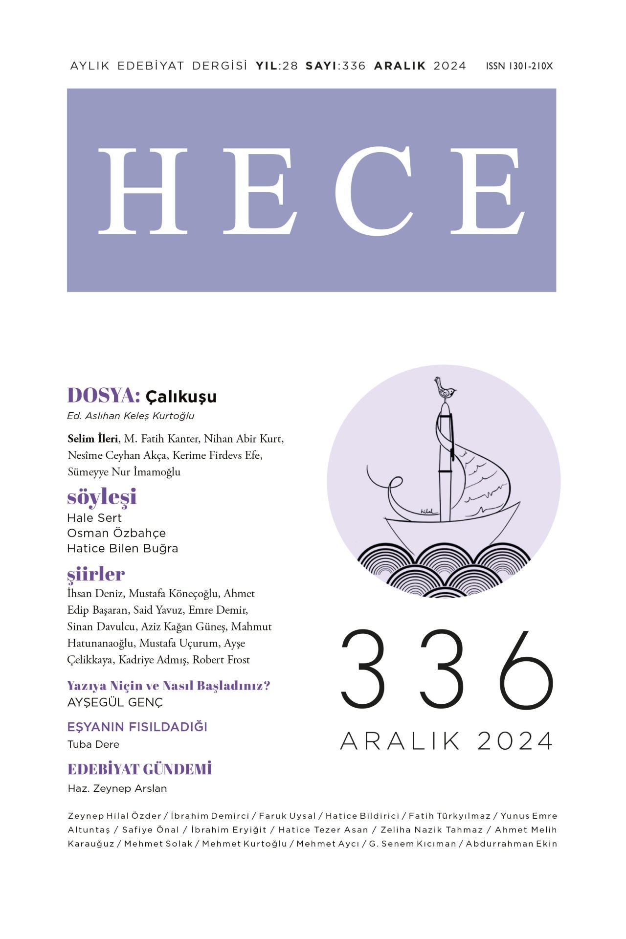 Hece Dergisi 336.Sayı Aralık 2024