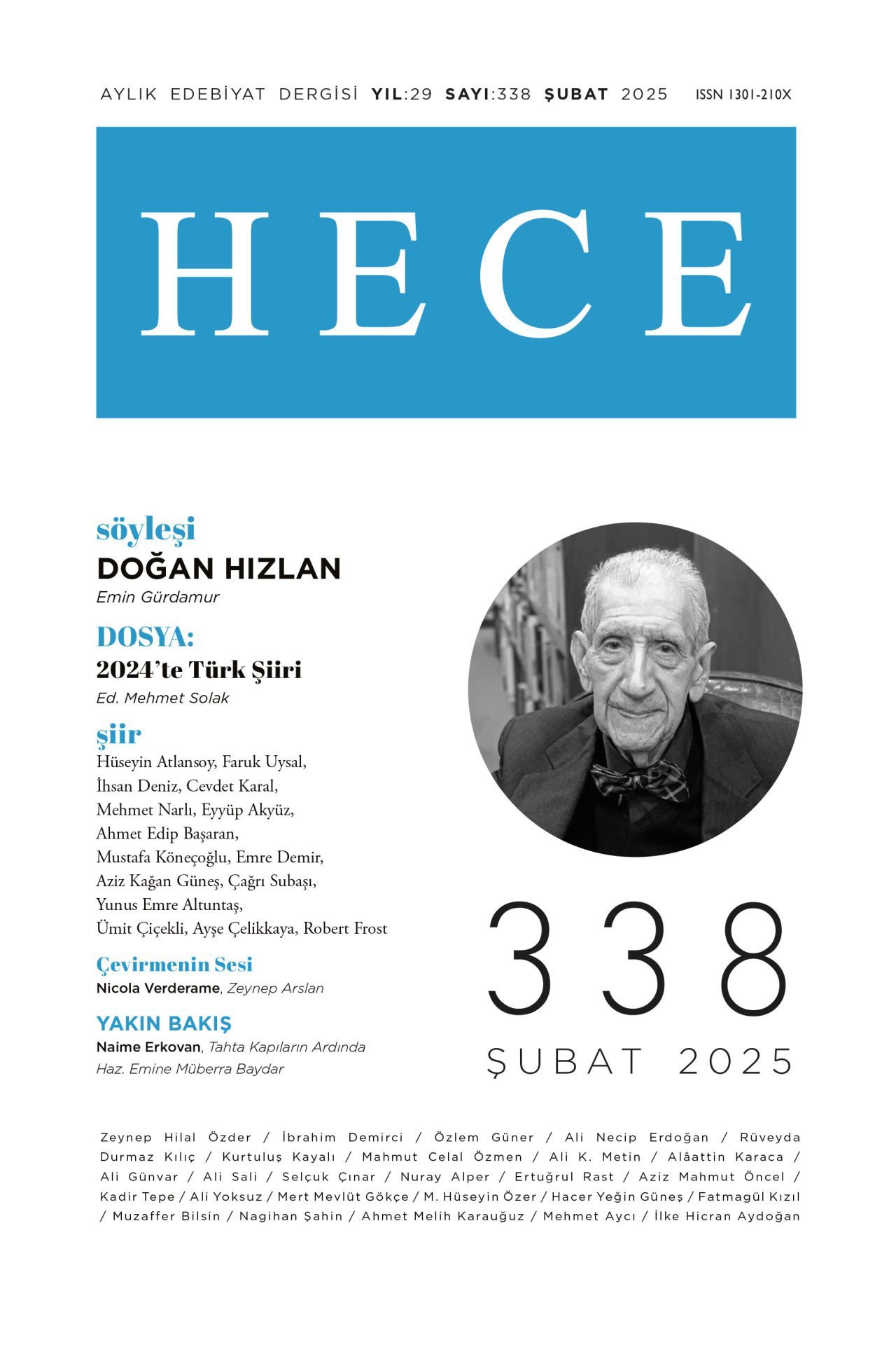 Hece Dergisi 338.Sayı Şubat 2025