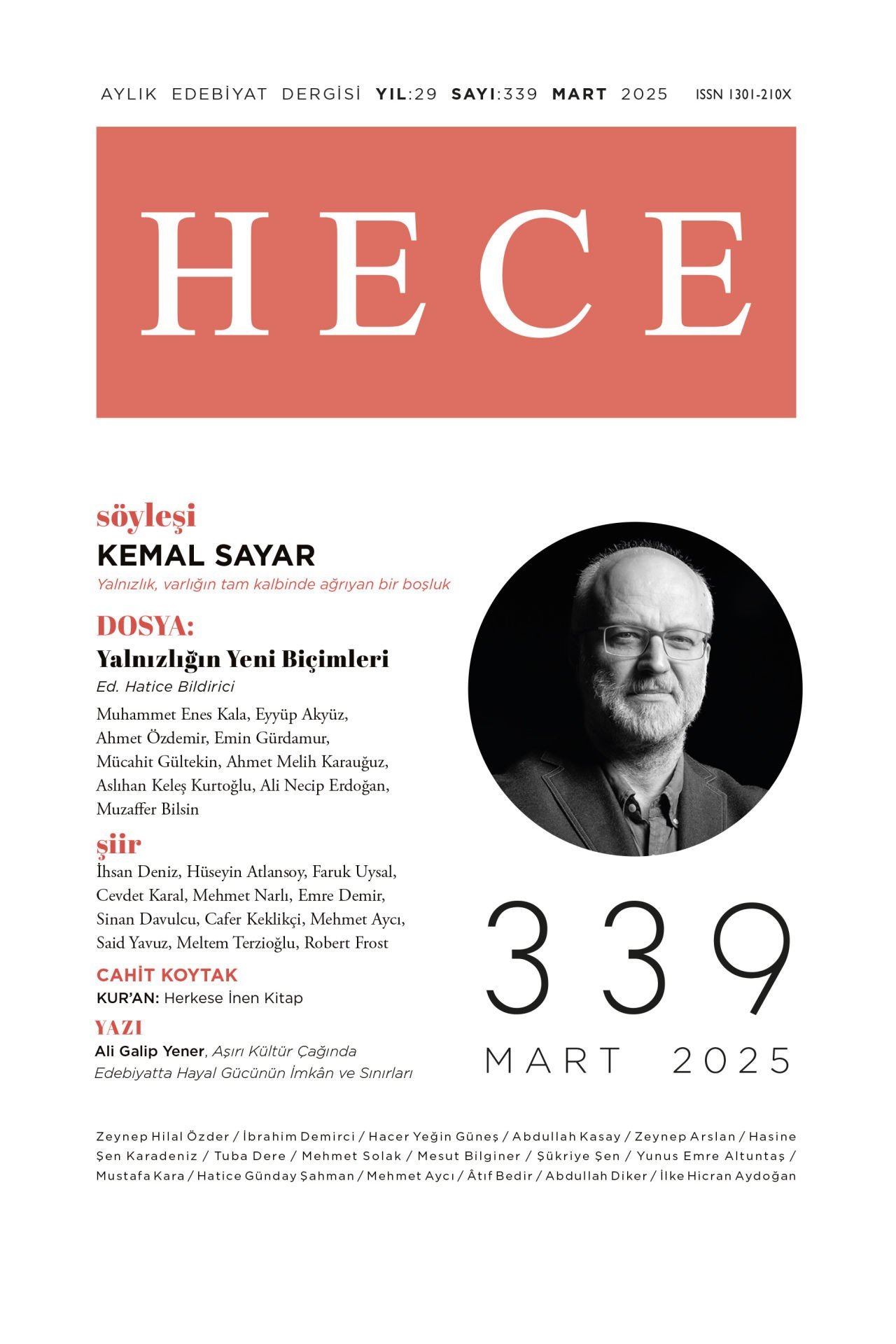Hece Dergisi 339.Sayı Mart 2025