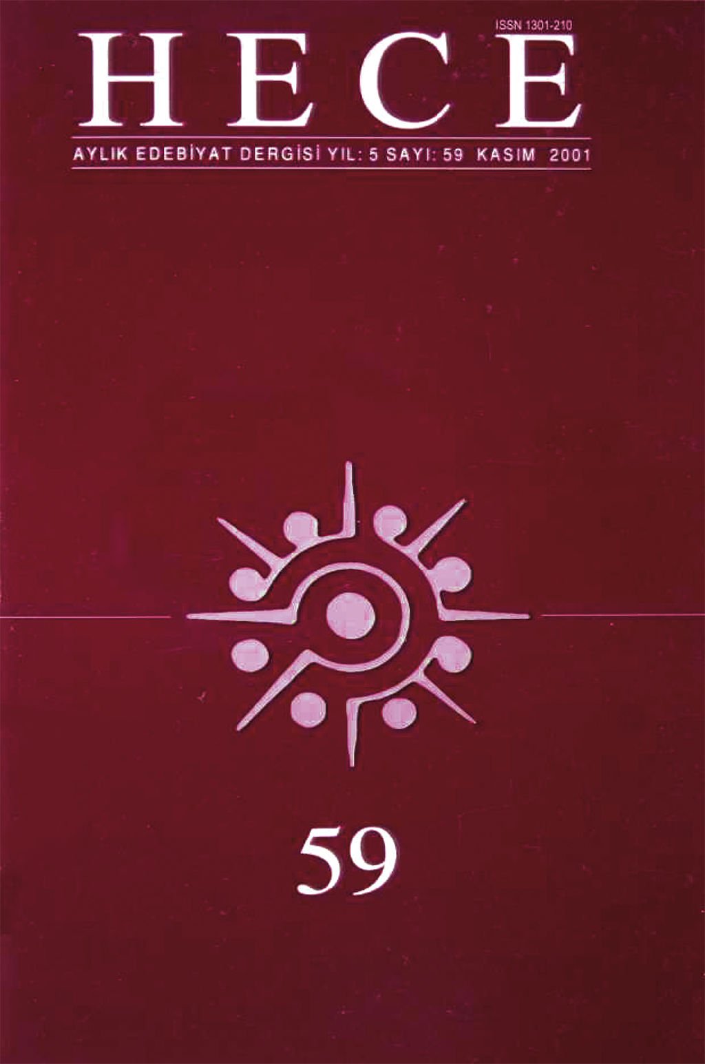 Hece Dergisi 59. Sayı Kasım 2001