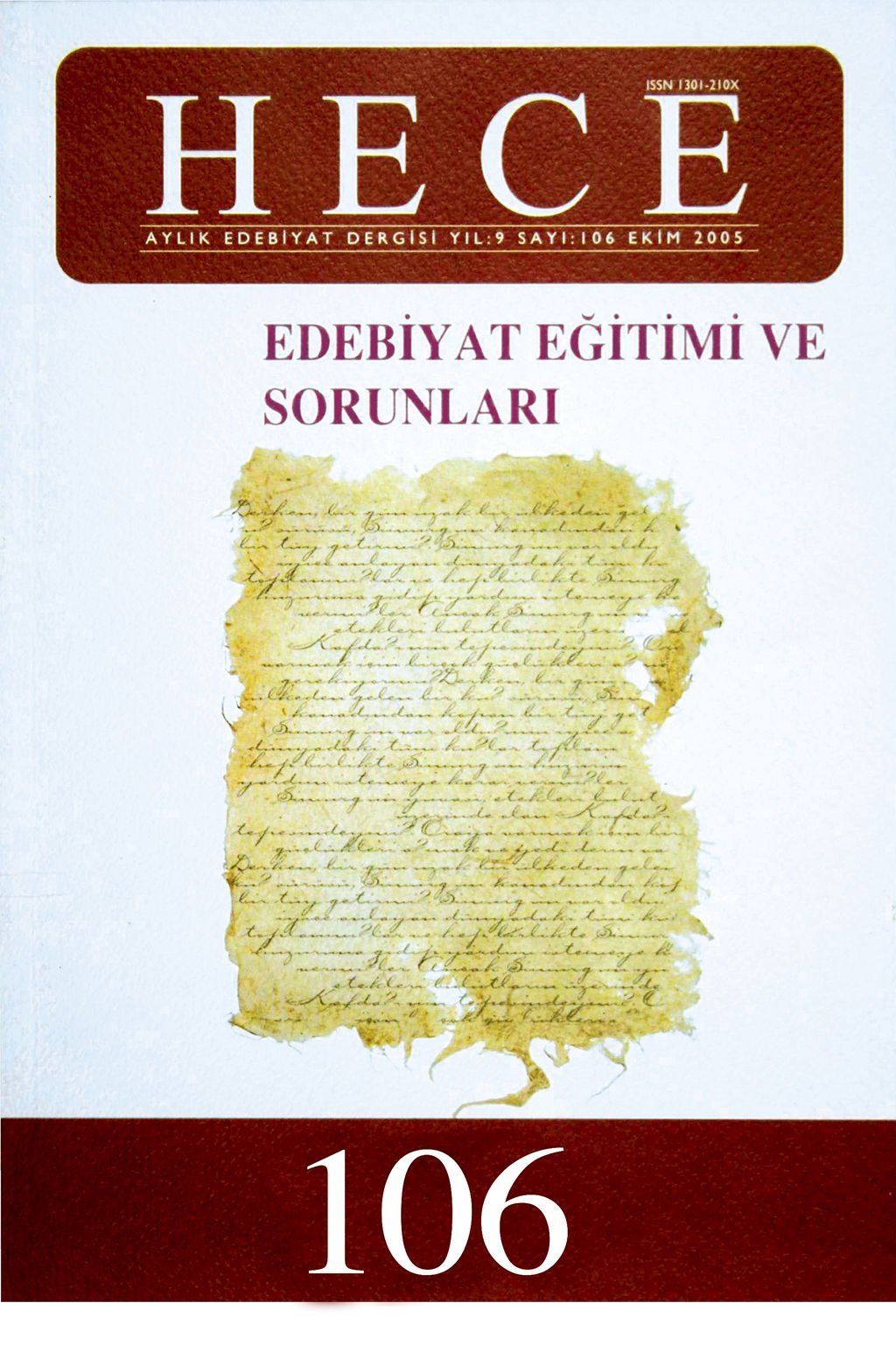 Hece Dergisi 106. Sayı Ekim 2005