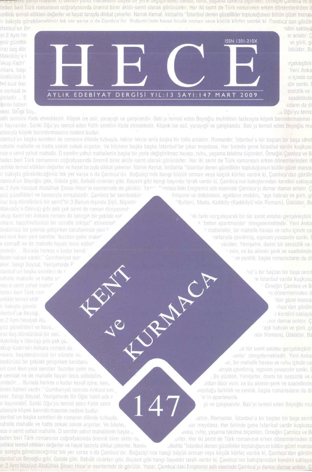 Hece Dergisi 147. Sayı Mart 2009