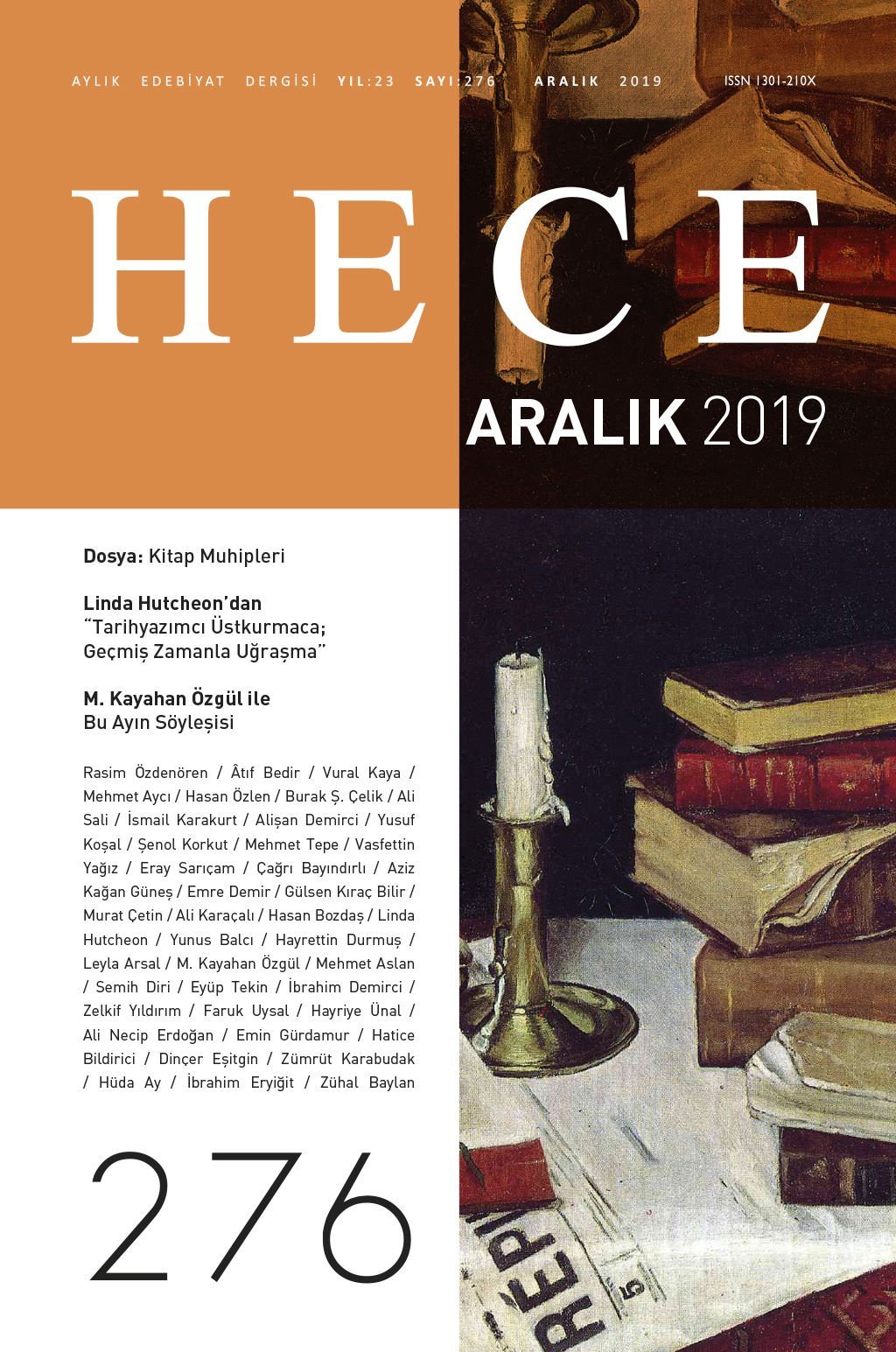 Hece Dergisi 276.Sayı Aralık 2019