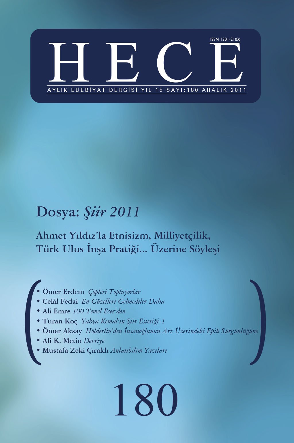 Hece Dergisi 180. Sayı Aralık 2011