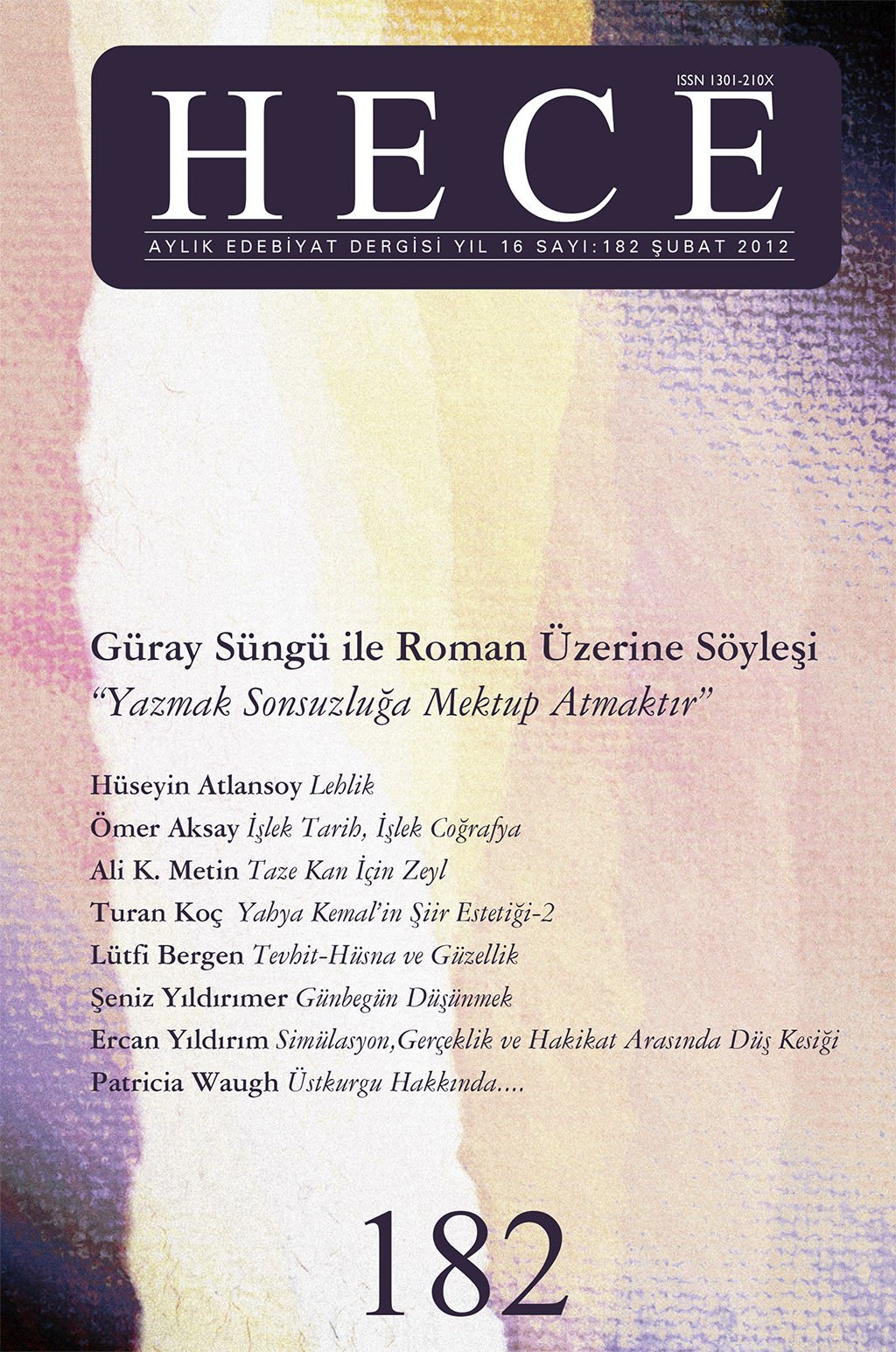Hece Dergisi 182. Sayı Şubat 2012