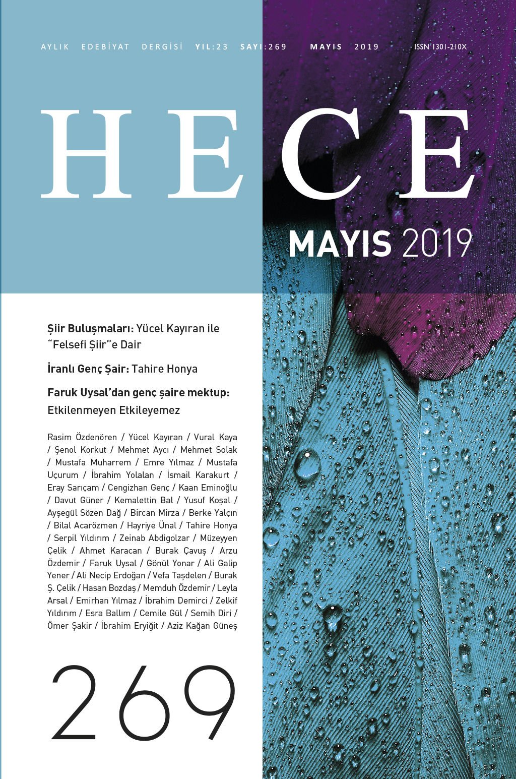 Hece Dergisi 269.Sayı Mayıs 2019