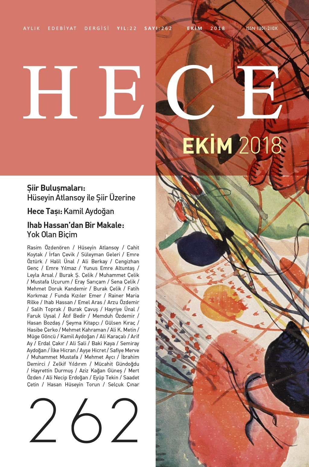 Hece Dergisi 262.Sayı Ekim 2018