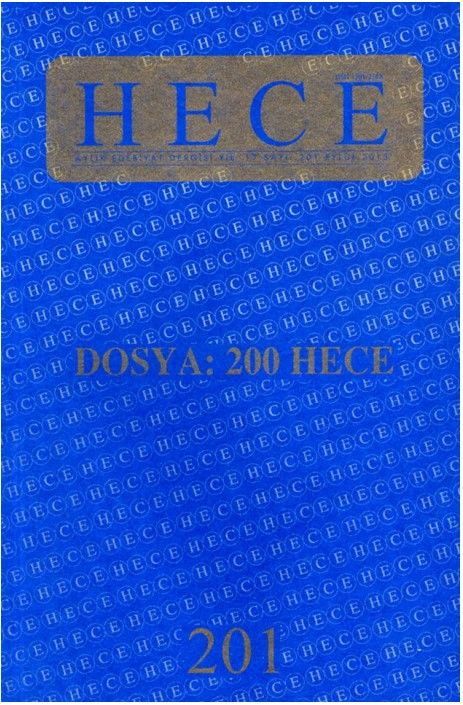 Hece Dergisi 201. Sayı Eylül 2013