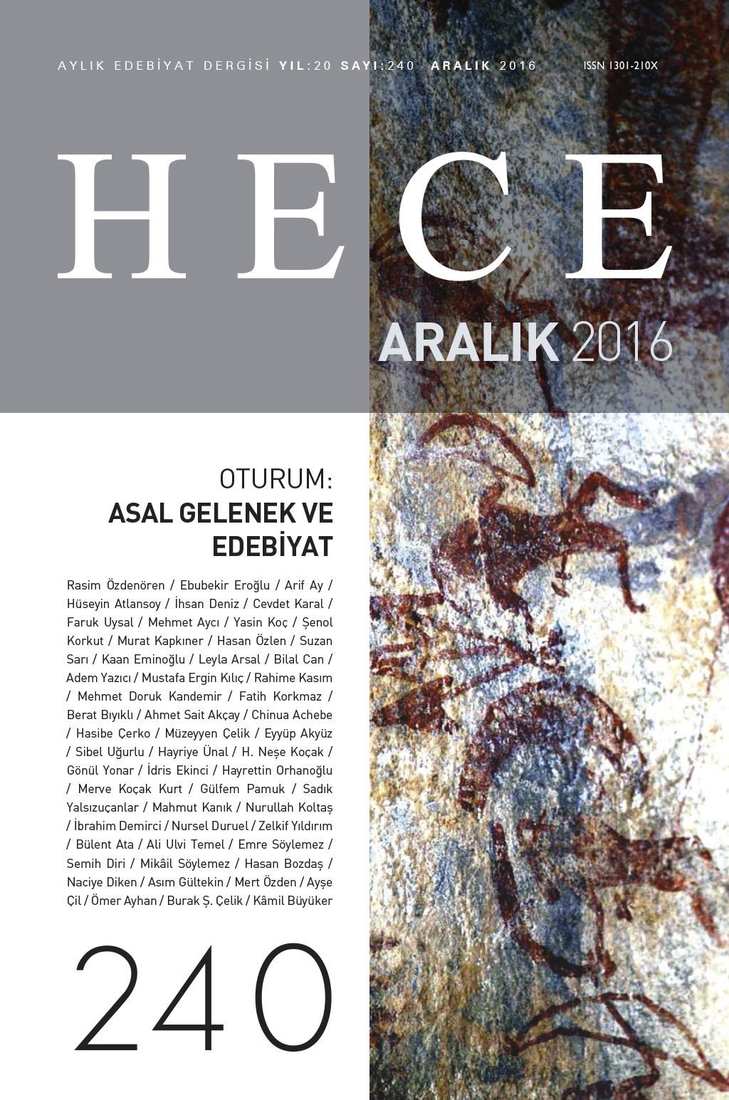 Hece Dergisi 240.Sayı Aralık 2016