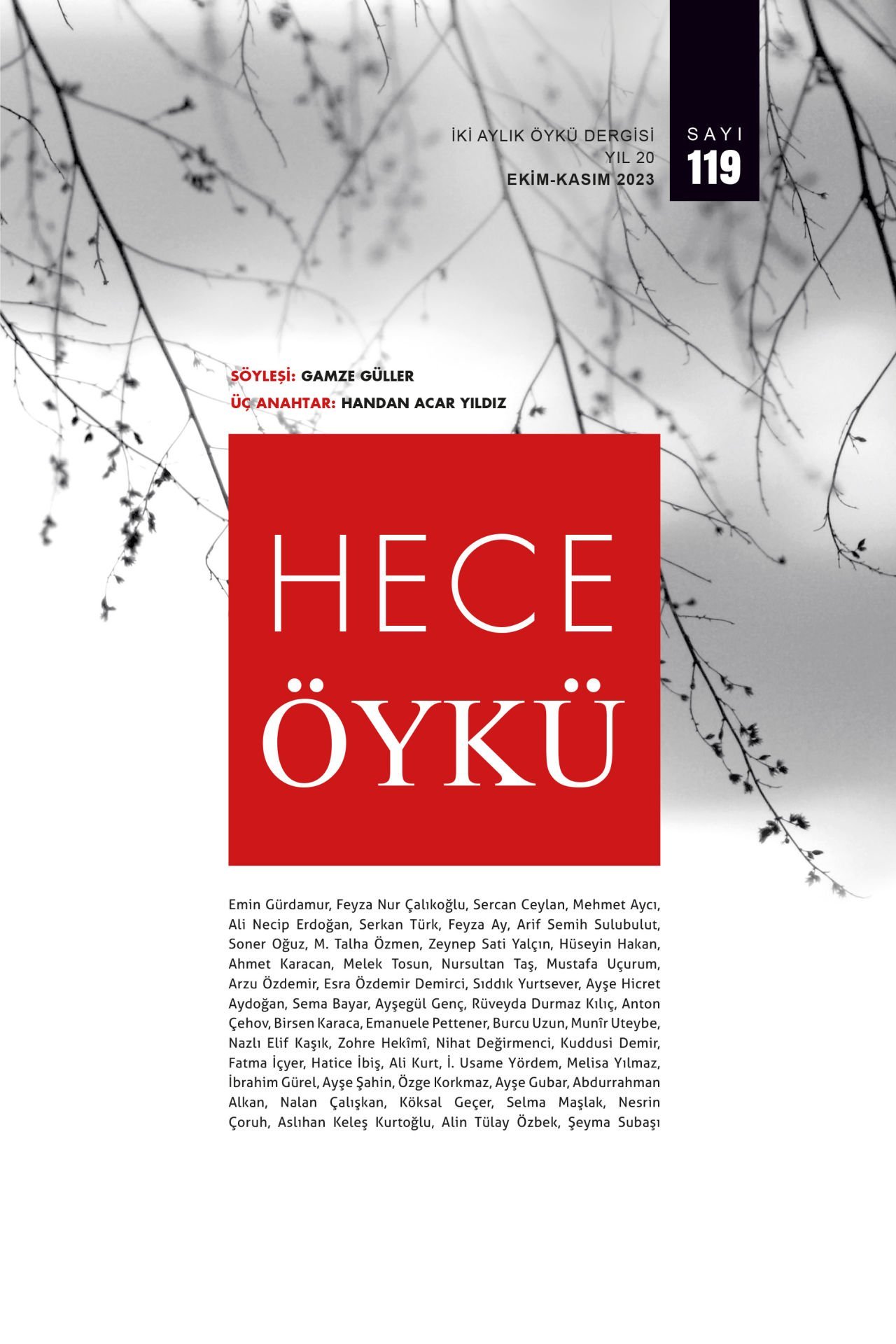 Hece Öykü Dergisi 119.Sayı Ekim-Kasım 2023
