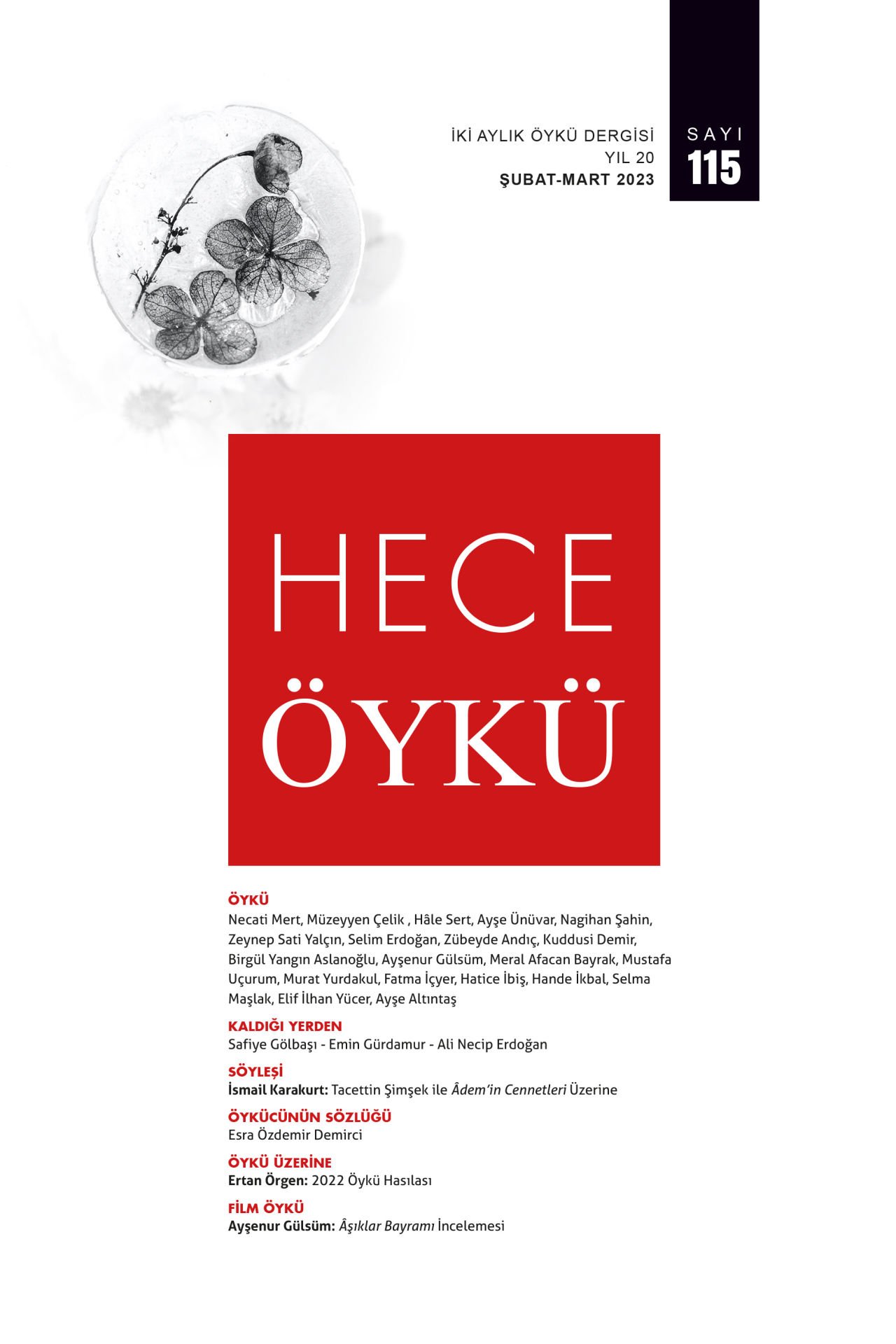 Hece Öykü Dergisi 115.Sayı Şubat-Mart 2023
