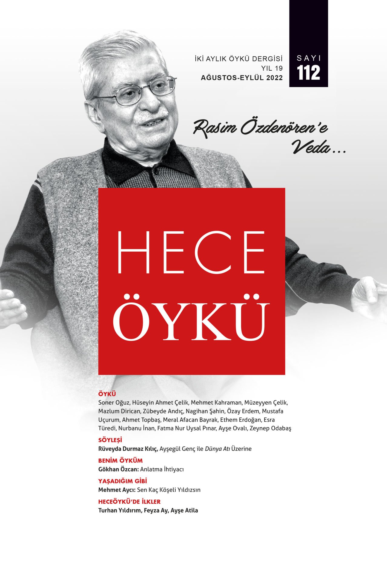 Hece Öykü Dergisi 112.Sayı Ağustos-Eylül 2022