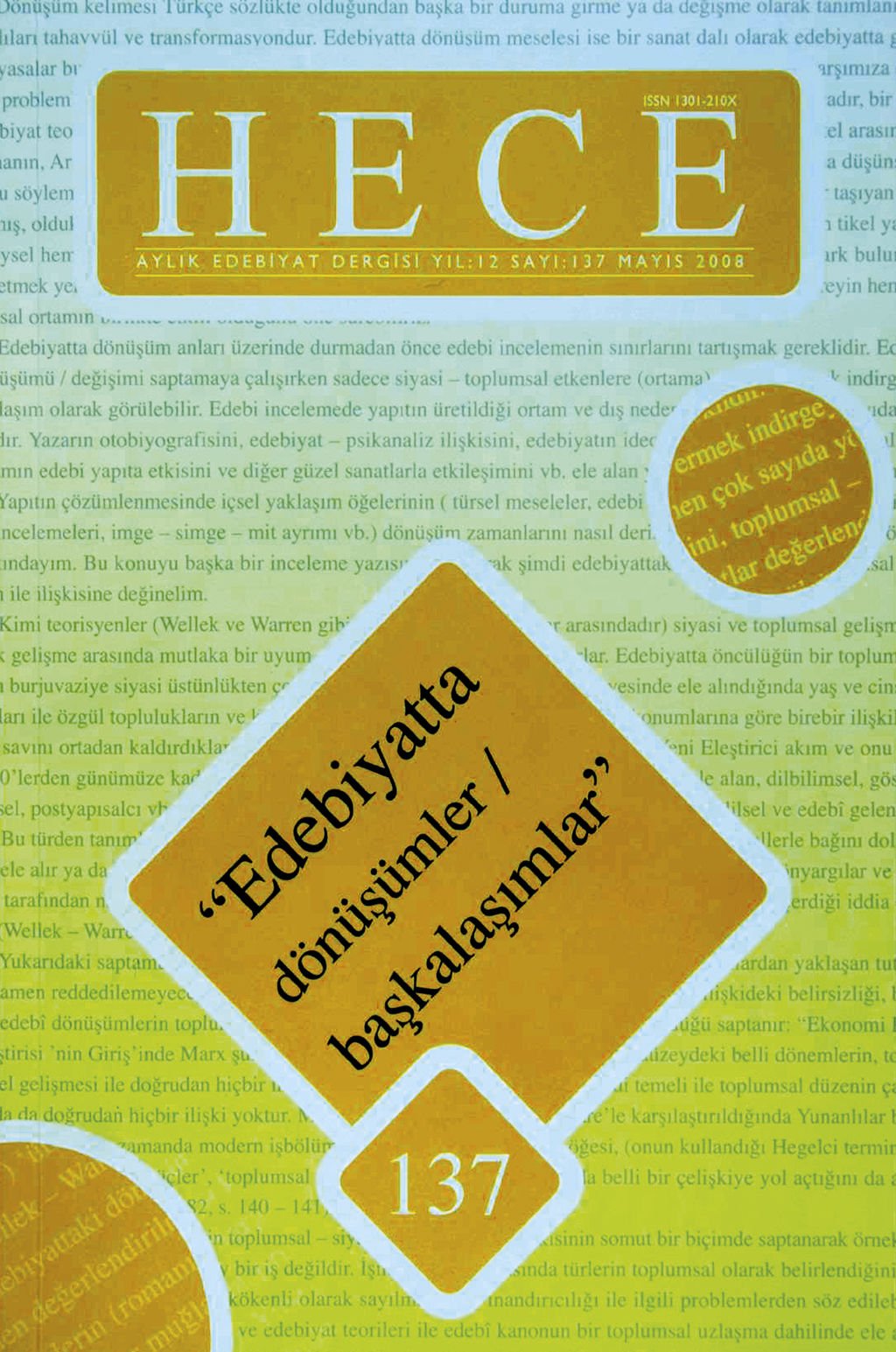 Hece Dergisi 137. Sayı Mayıs 2008