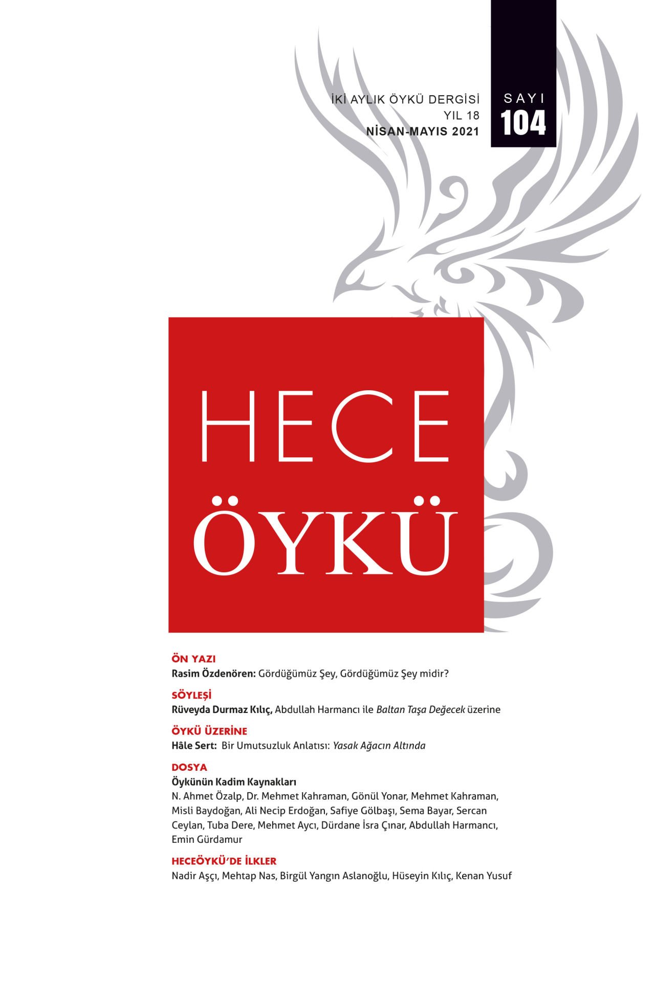 Hece Öykü Dergisi 104.Sayı Nisan-Mayıs 2021