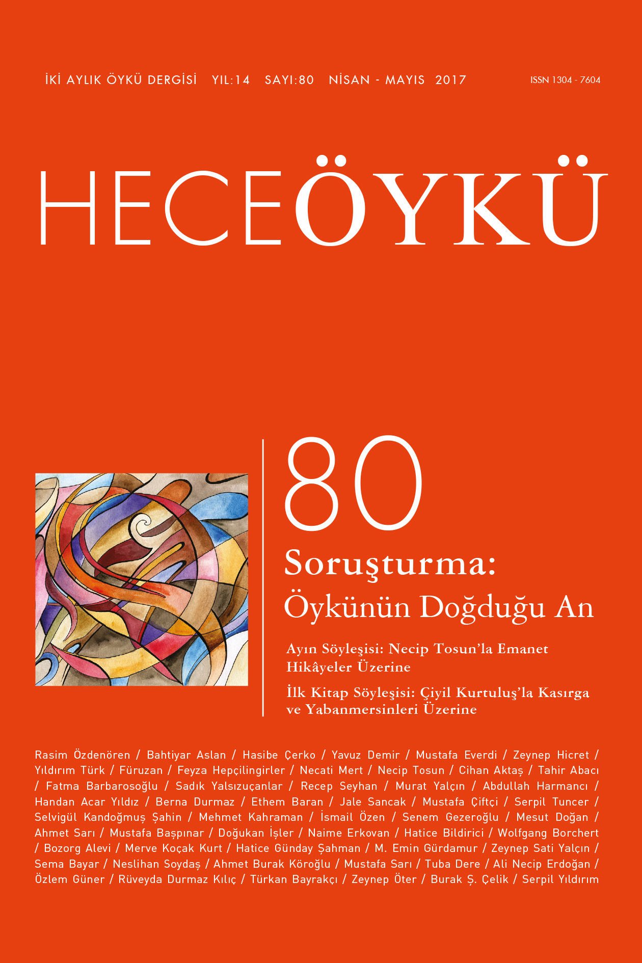 Hece Öykü Dergisi 80.Sayı Nisan-Mayıs 2017
