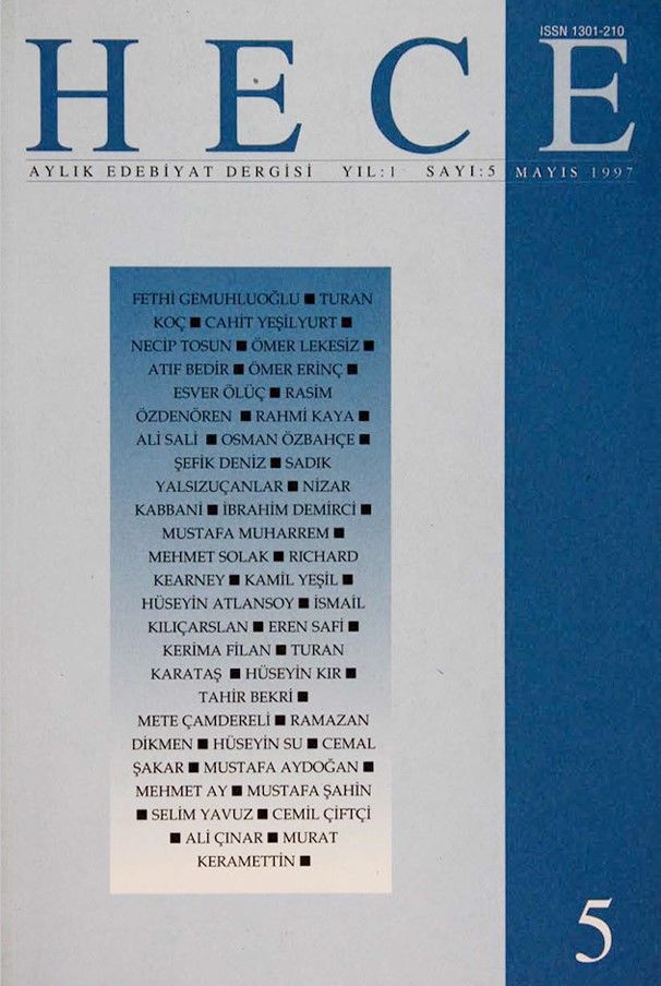 Hece Dergisi 5. Sayı Mayıs 1997