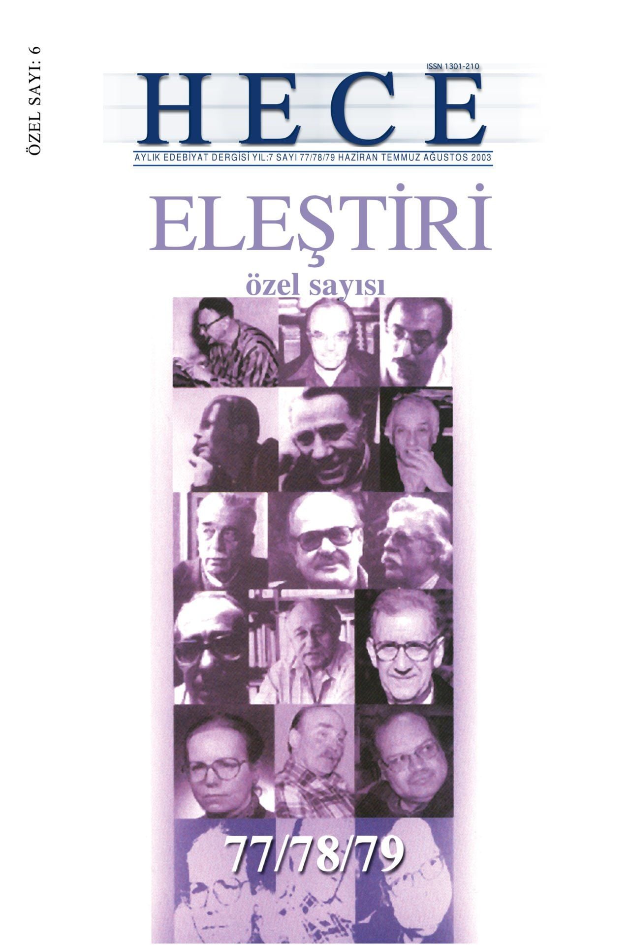 Eleştiri Özel Sayısı (Ciltli) 77 - 78 - 79. Sayı Haziran-Temmuz-Ağustos 2003