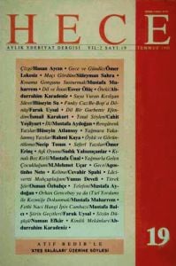 Hece Dergisi 19. Sayı Temmuz 1998
