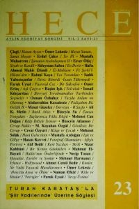 Hece Dergisi 23. Sayı Kasım 1998