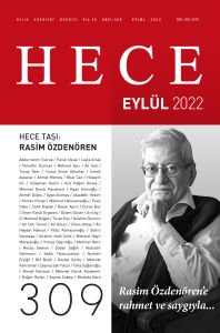 Hece Dergisi 309.Sayı Eylül 2022