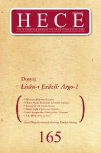 Hece Dergisi 165. Sayı Eylül 2010