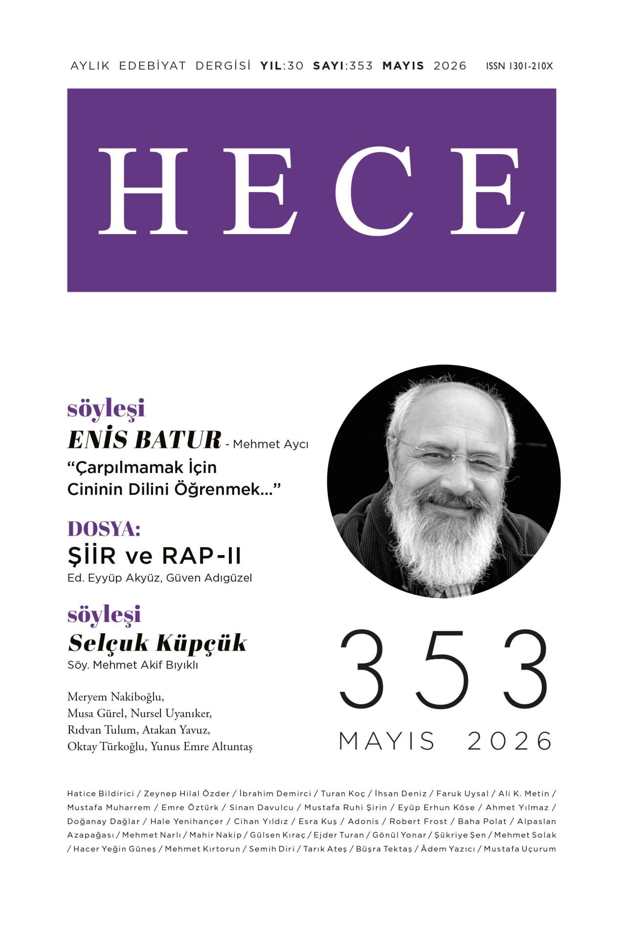 Hece Dergisi 353.Sayı Mayıs 2026