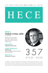 Hece Dergisi 357.Sayı Eylül 2026