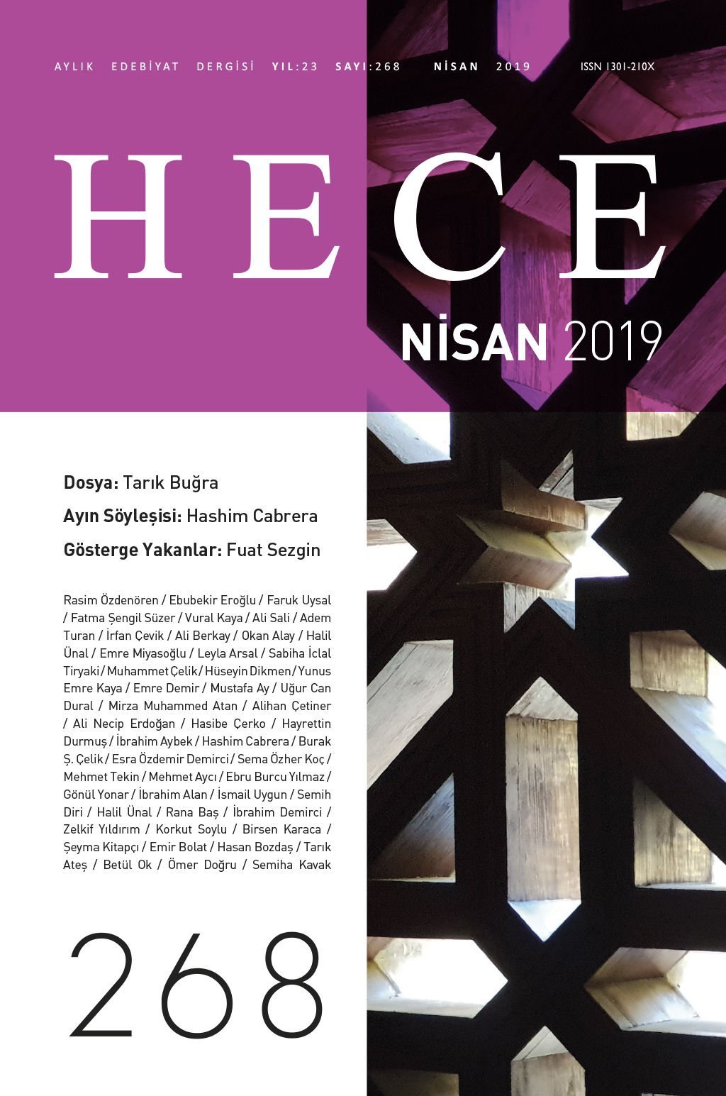 Hece Dergisi 268.Sayı Nisan 2019