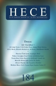 Hece Dergisi 184. Sayı Nisan 2012
