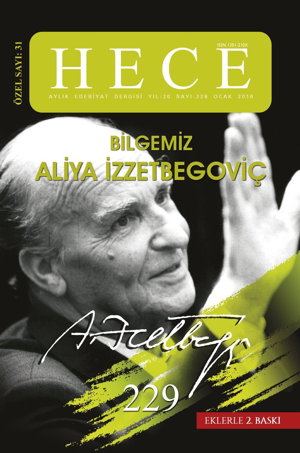 Aliya İzzetbegoviç Özel Sayısı (Ciltli) 229.Sayı Ocak 2016