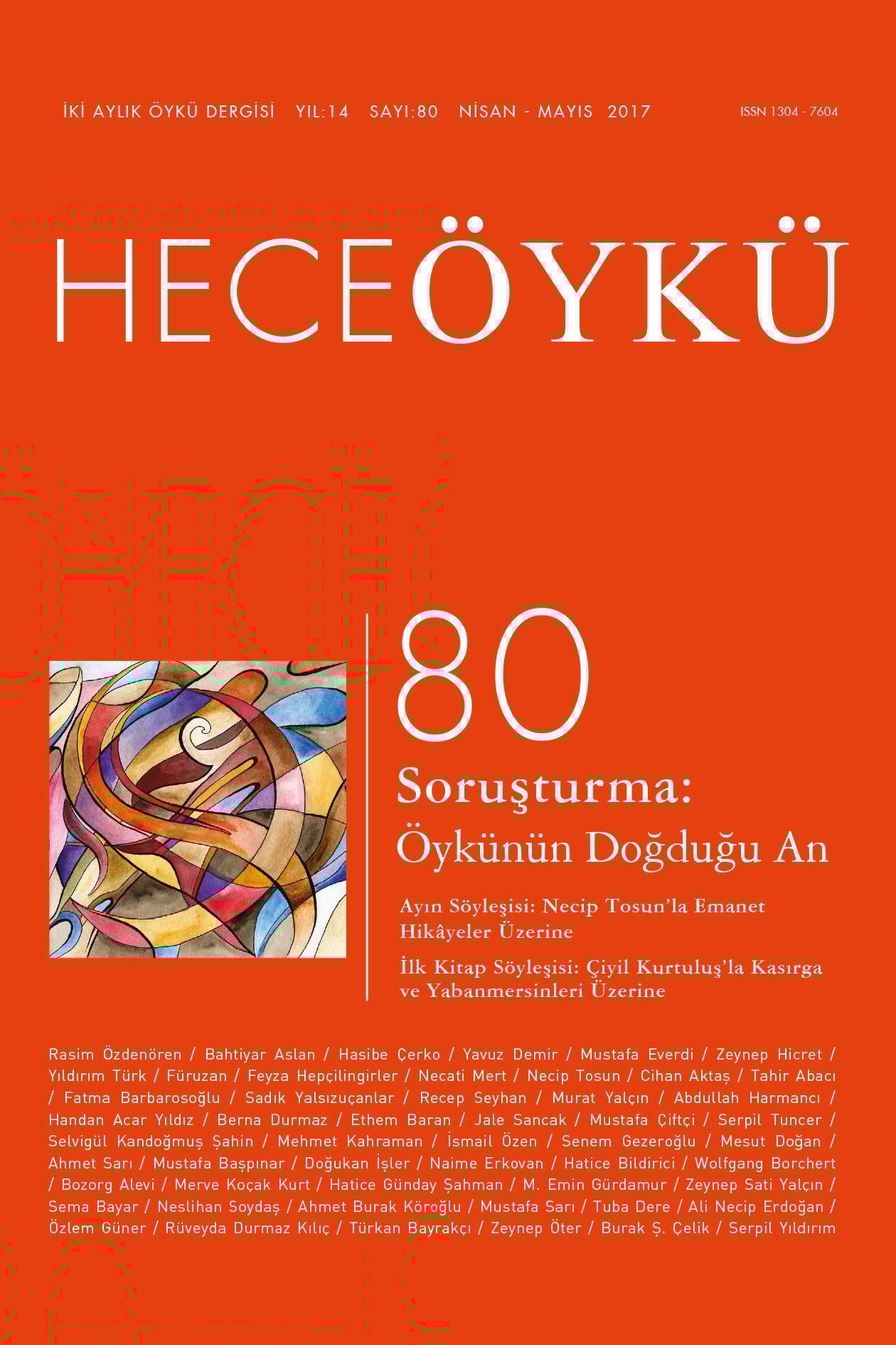 Hece Öykü Dergisi 80.Sayı Nisan-Mayıs 2017