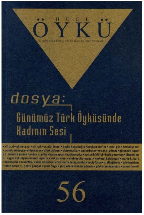 Hece Öykü Dergisi 56.Sayı Nisan-Mayıs 2013